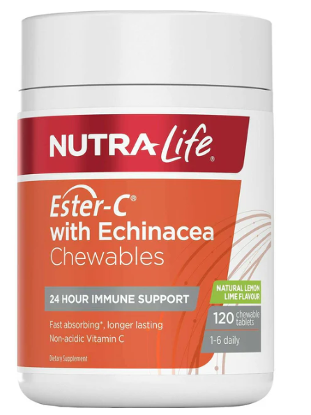 Nutra-Life Ester C 500mg Echinacea Chewable 120 tabs
